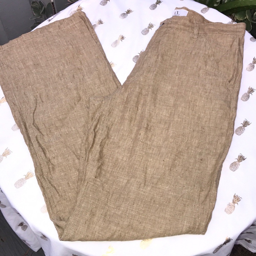 Armani Exchange wide leg linen pants size 32
